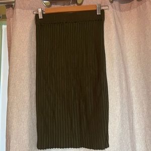 Dark Green Stretchy Skirt